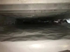 P.O.R.S. INSTALLING VAPOR BARRIER IN CRAWLSPACE FOR CAT URINE ODOR