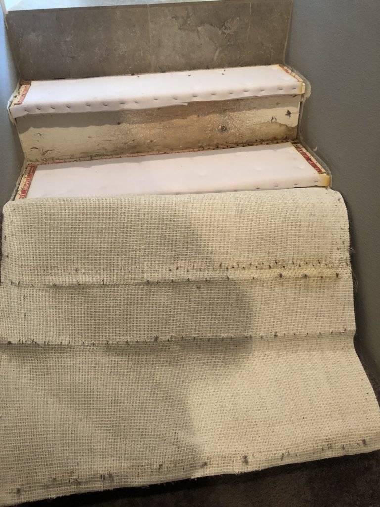 Odor Investigation Finds Urine Under Newly Installed Carpet Urine Odor Investigation In Home Finds Urine Stains Untreated Urine Damage Under New Carpet.